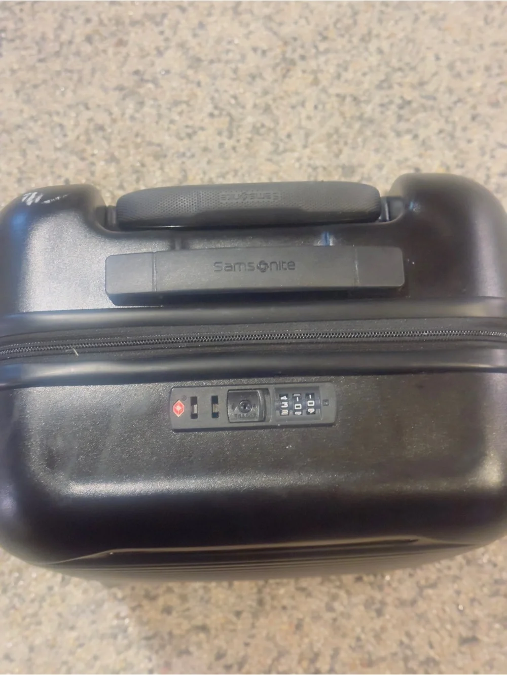 Black Hard-Shell Carry-On Suitcase - Men Bags